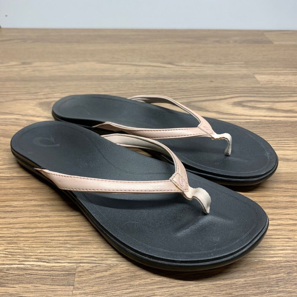 Olu'kai Ho'opio Womens Flip Flop Blush Size‎ 10 Thong Sandals